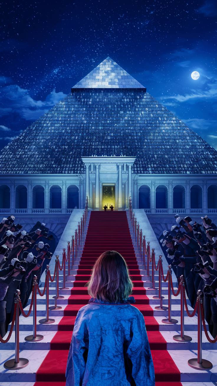 Eliza staring at the pyramid 2 Eliza staring at the pyramid 2